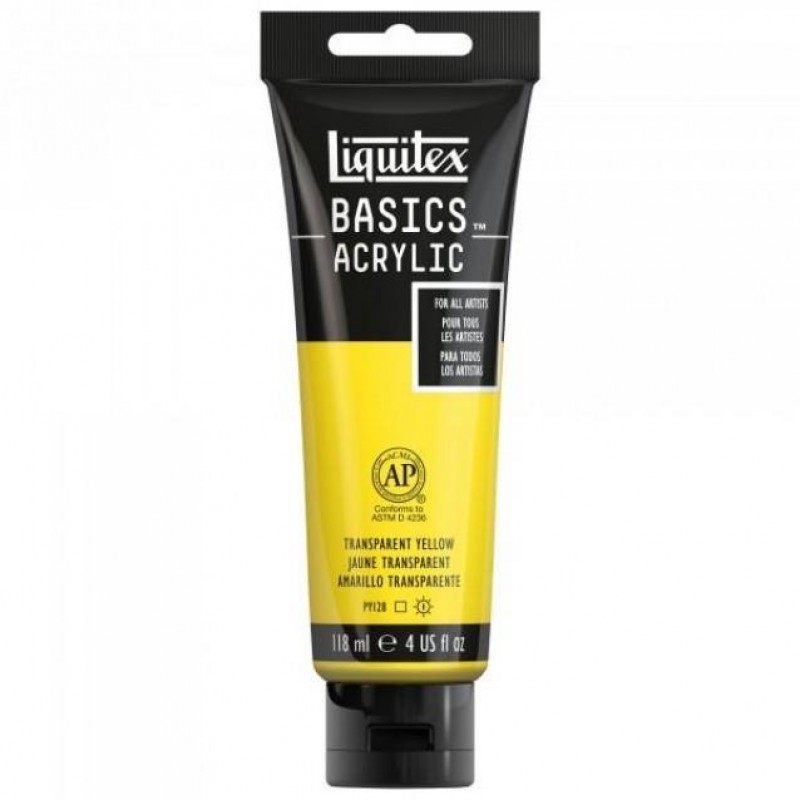 Liquitex Basics 118ml Acrylic 045 Transparent Yellow