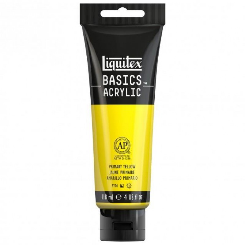 Liquitex Basics 118ml Acrylic 410 Primary Yellow