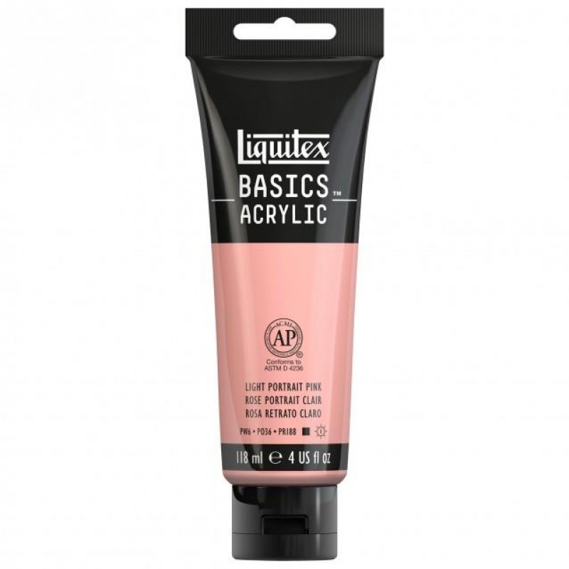 Liquitex Basics 118ml Acrylic 810 Light Portrait Pink