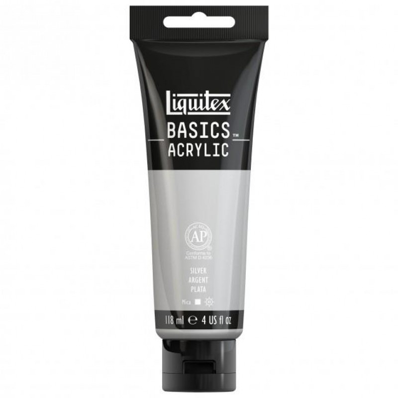 Liquitex Basics 118ml Acrylic 052 Silver