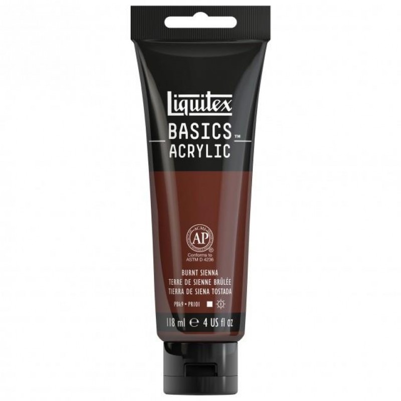 Liquitex Basics 118ml Acrylic 127 Burnt Sienna