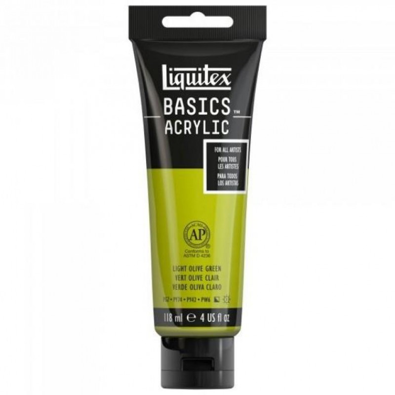 Liquitex Basics 118ml Acrylic 218 Light Olive Green