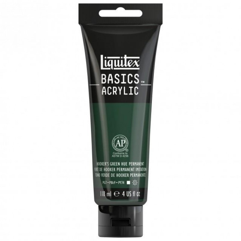 Liquitex Basics 118ml Acrylic 224 Hookers Green Hue