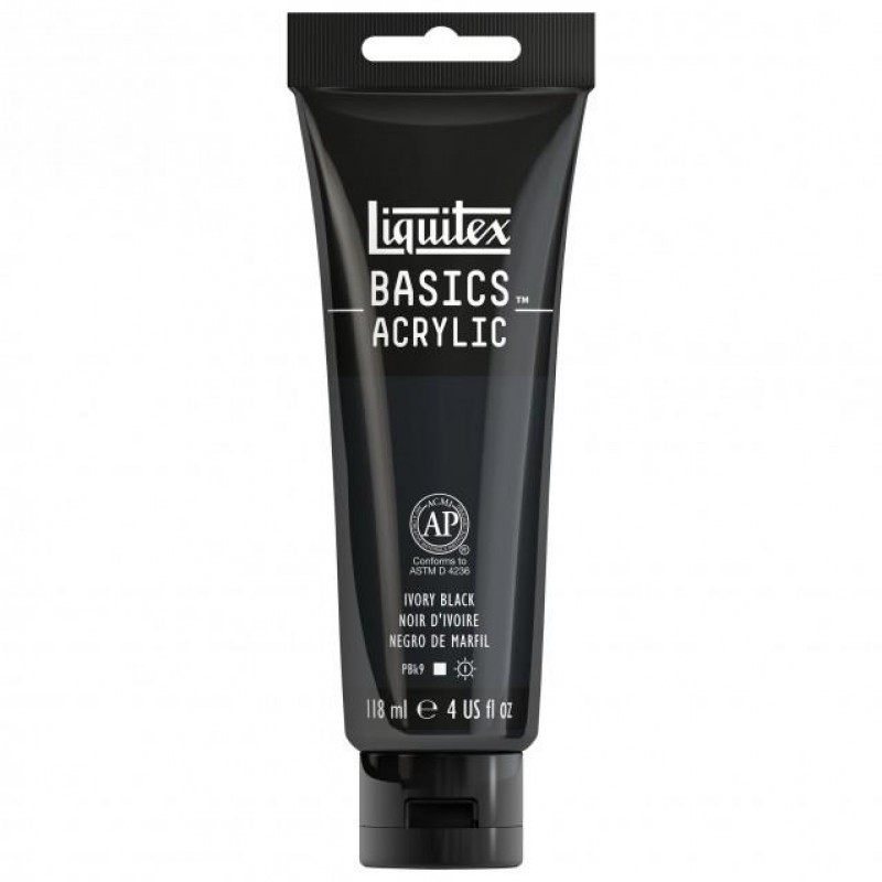 Liquitex Basics 118ml Acrylic 244 Ivory Black