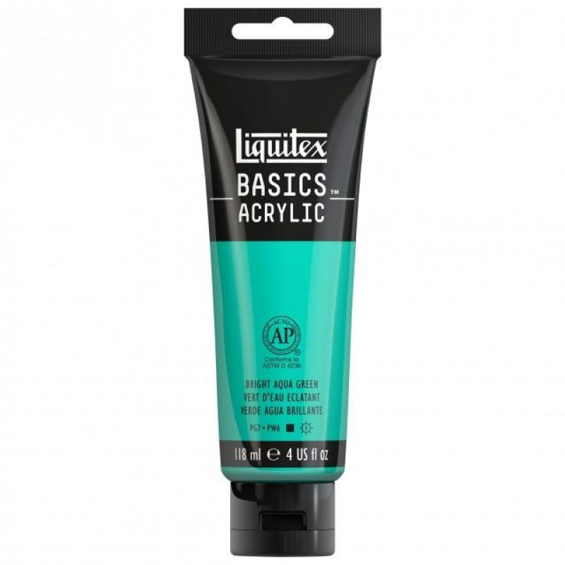 Liquitex Basics 118ml Acrylic 660 Bright Aqua Green