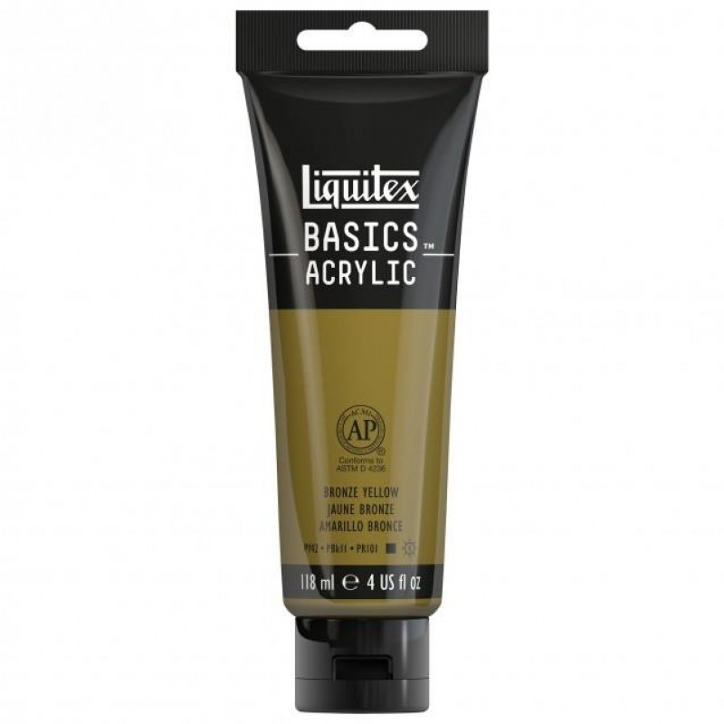 Liquitex Basics 118ml Acrylic 530 Bronze Yellow