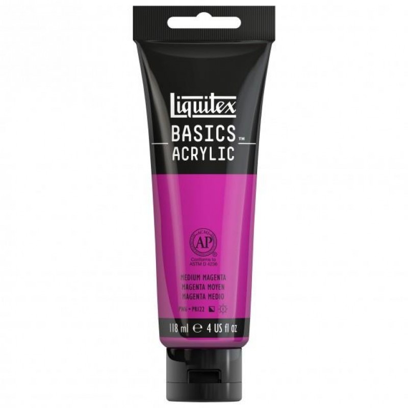 Liquitex Basics 118ml Acrylic 500 Medium Magenta