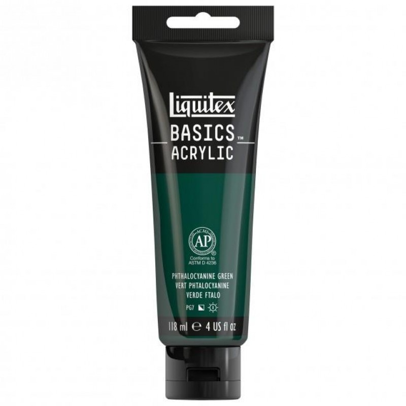 Liquitex Basics 118ml Acrylic 317 Phthalocyanine Green