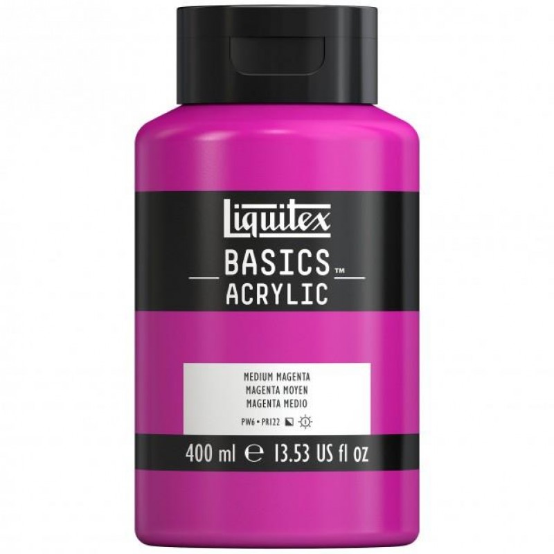 Liquitex Basics 400ml Acrylic 114 Acra Magenta