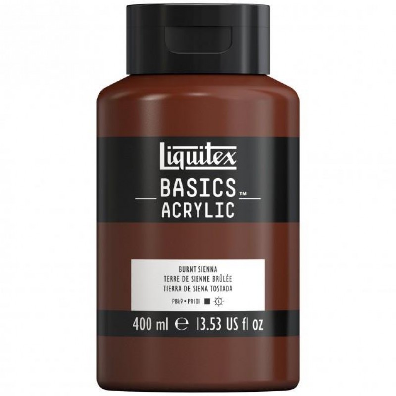 Liquitex Basics 400ml Acrylic 127 Burnt Sienna