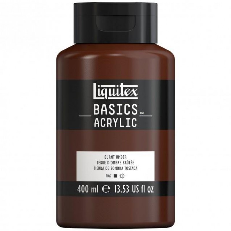 Liquitex Basics 400ml Acrylic 128 Burnt Umber