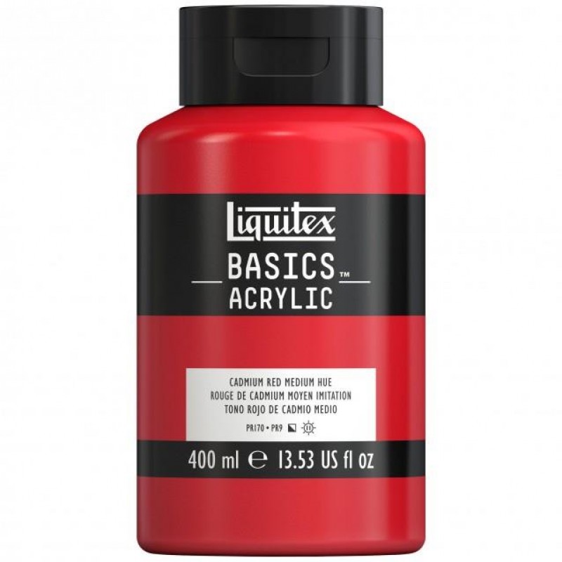 Liquitex Basics 400ml Acrylic 151 Cadmium Red