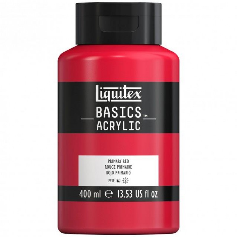 Liquitex Basics 400ml Acrylic 415 Primary Red