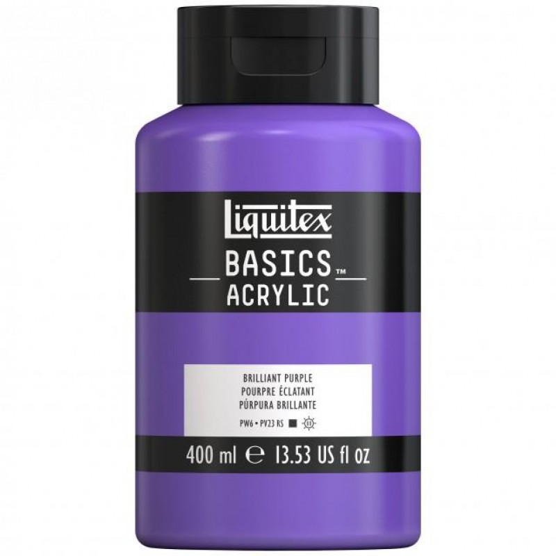 Liquitex Basics 400ml Acrylic 590 Brilliant Purple