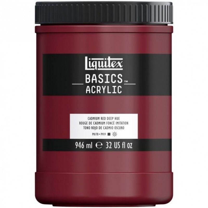 Liquitex Basics 946ml Acrylic 311 Cadmium Red Deep Hue