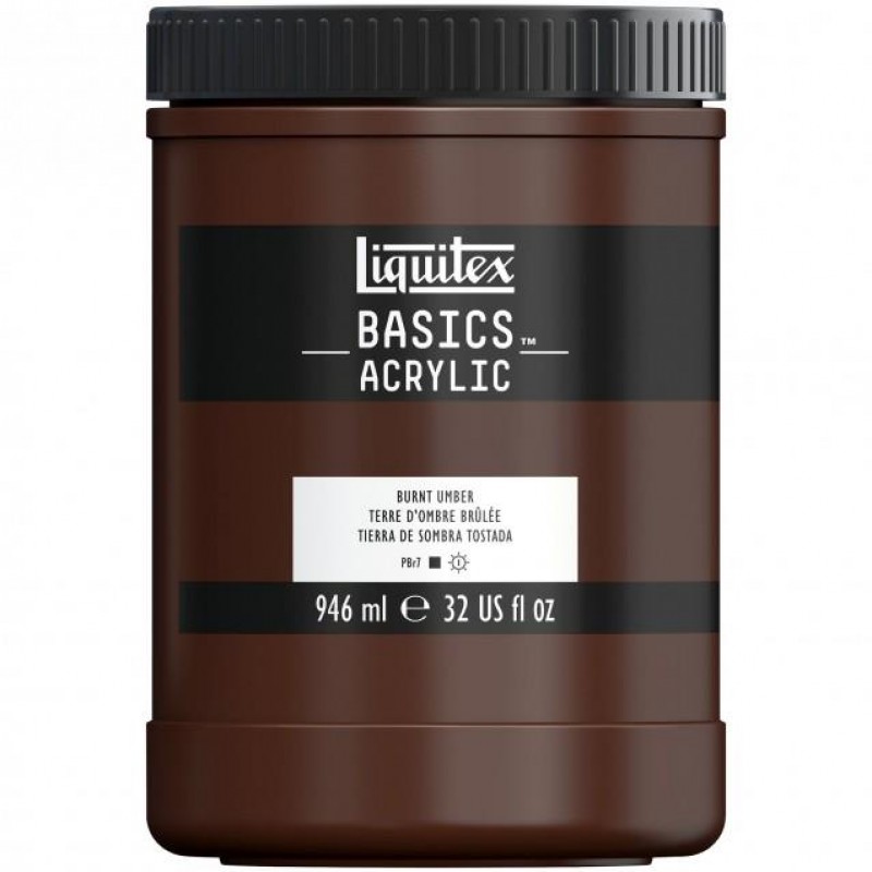 Liquitex Basics 946ml Acrylic 128 Burnt Umber