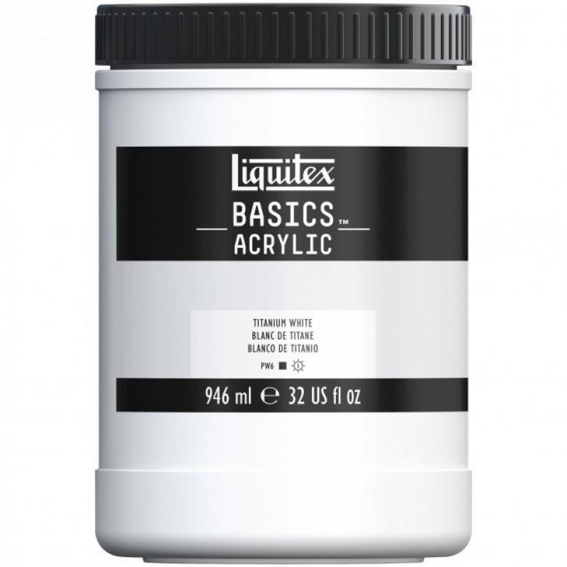 Liquitex Basics 946ml Acrylic 432 Titanium White