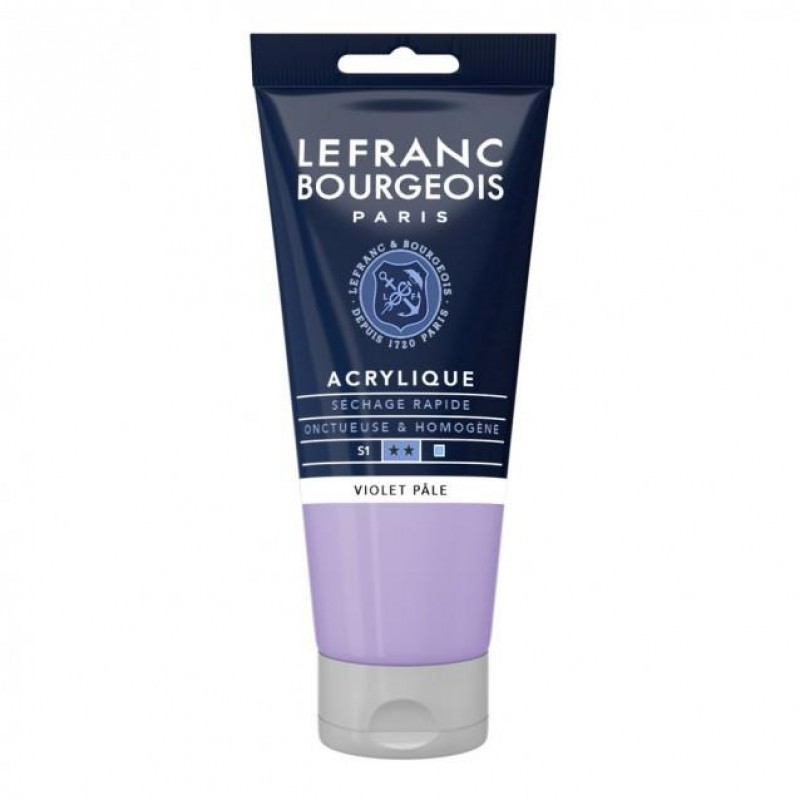 Lefranc Bourgeois 80ml Fine Acrylic 659 Violet Pale Serie 1