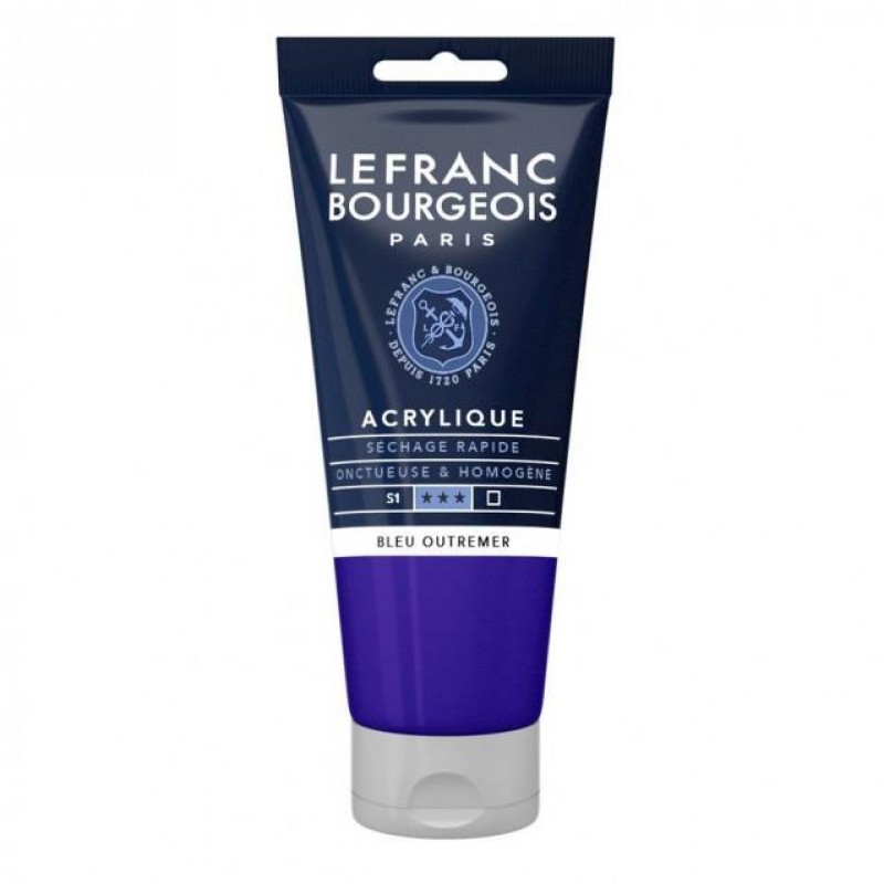 Lefranc Bourgeois 80ml Fine Acrylic 043 Ultramarine Serie 1