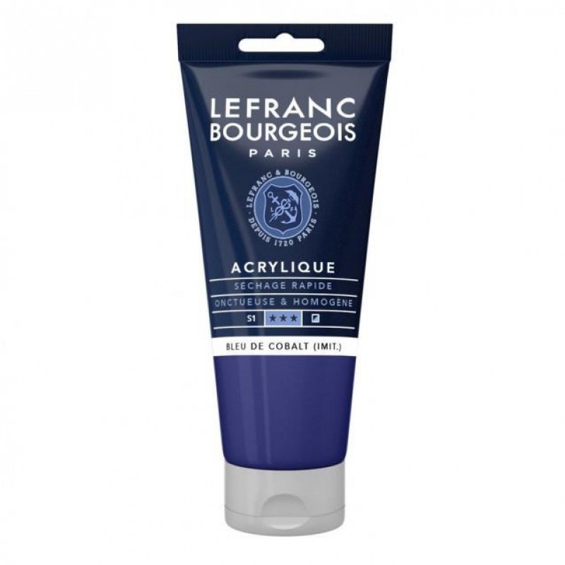 Lefranc Bourgeois 80ml Fine Acrylic 064 Cobalt Blue Hue Serie 1