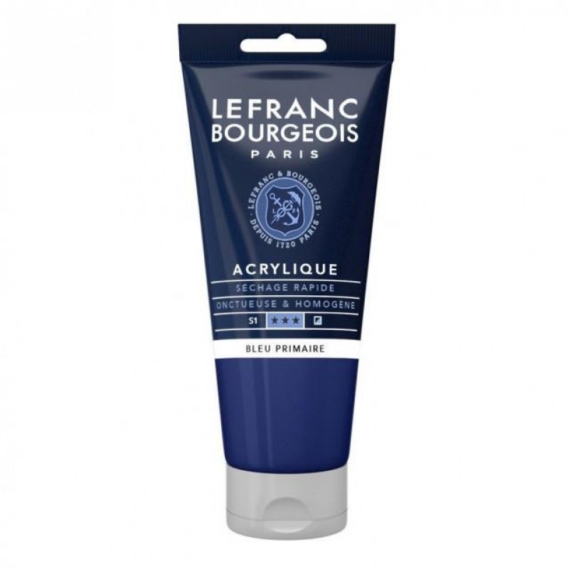 Lefranc Bourgeois 80ml Fine Acrylic 063 Primary Blue Serie 1