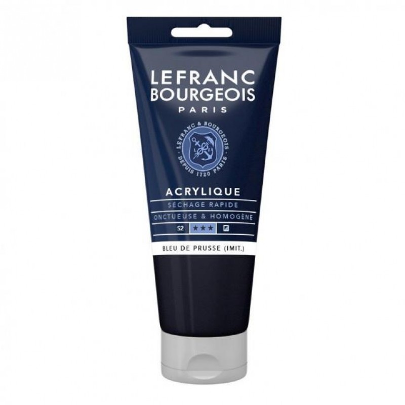 Lefranc Bourgeois 80ml Fine Acrylic 881 Prussian Blue Serie 2