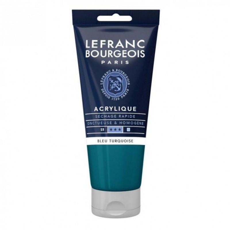 Lefranc Bourgeois 80ml Fine Acrylic 050 Turquoise Blue Serie 1