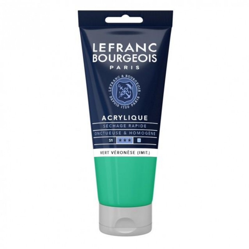 Lefranc Bourgeois 80ml Fine Acrylic 549 Veronese Green Shade Serie 1