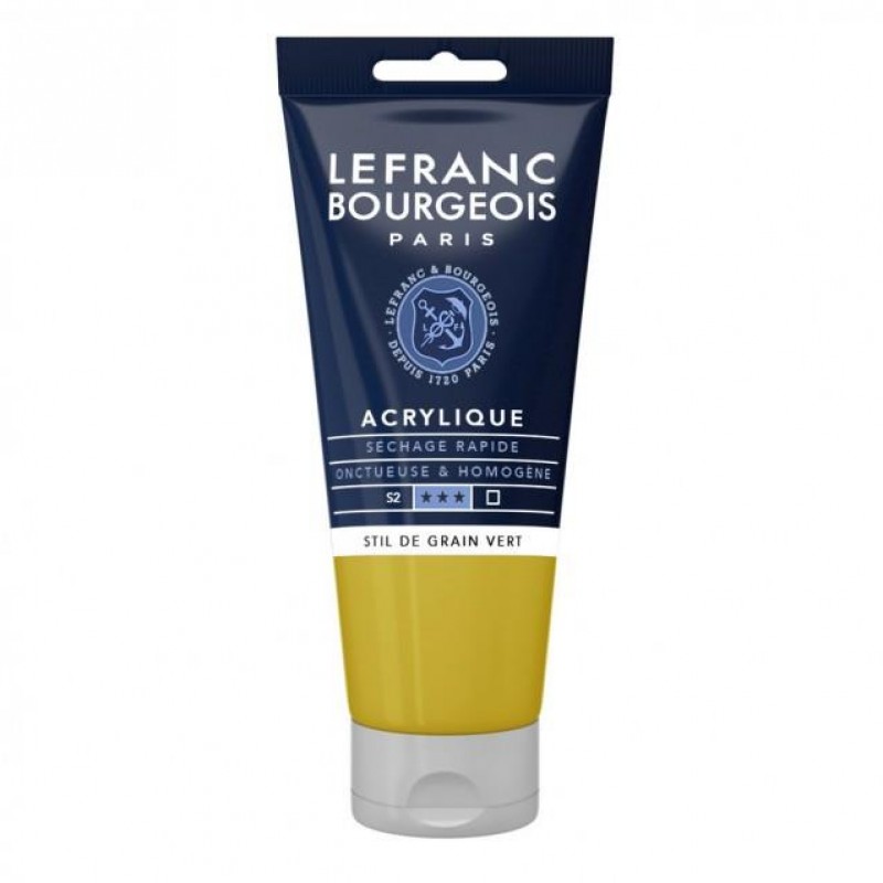 Lefranc Bourgeois 80ml Fine Acrylic 730 Stil De Grain Green Serie 2