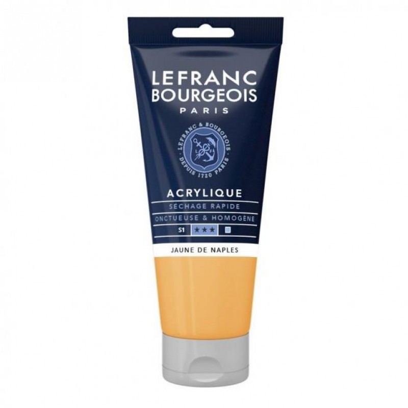 Lefranc Bourgeois 80ml Fine Acrylic 816 Naples Yellow Serie 1