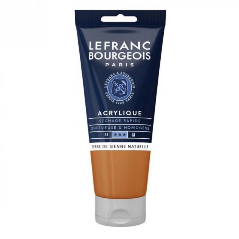 Lefranc Bourgeois 80ml Fine Acrylic 482 Raw Sienna Serie 1