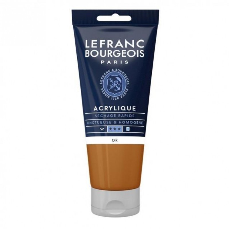 Lefranc Bourgeois 80ml Fine Acrylic 700 Gold Serie 2