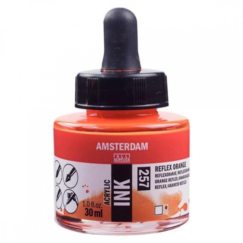 Amsterdam Acrylic Ink 30ml 257 Reflex Orange