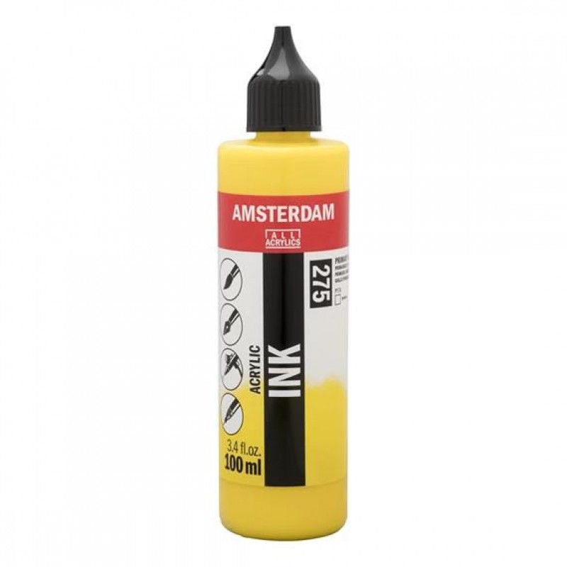 Amsterdam Acrylic Ink 100ml 275 Primary Yellow