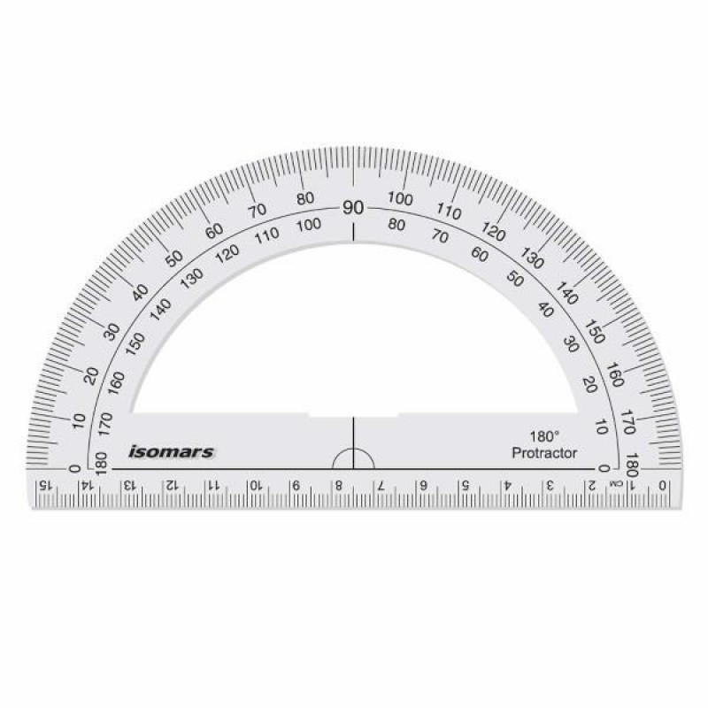 Isomars Μοιρογνωμόνιο 15cm 180°