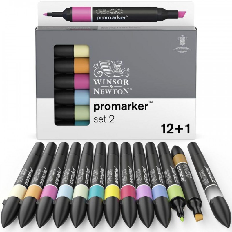 Winsor n Newton 12+1 Μαρκαδόροι Promarker Set 2