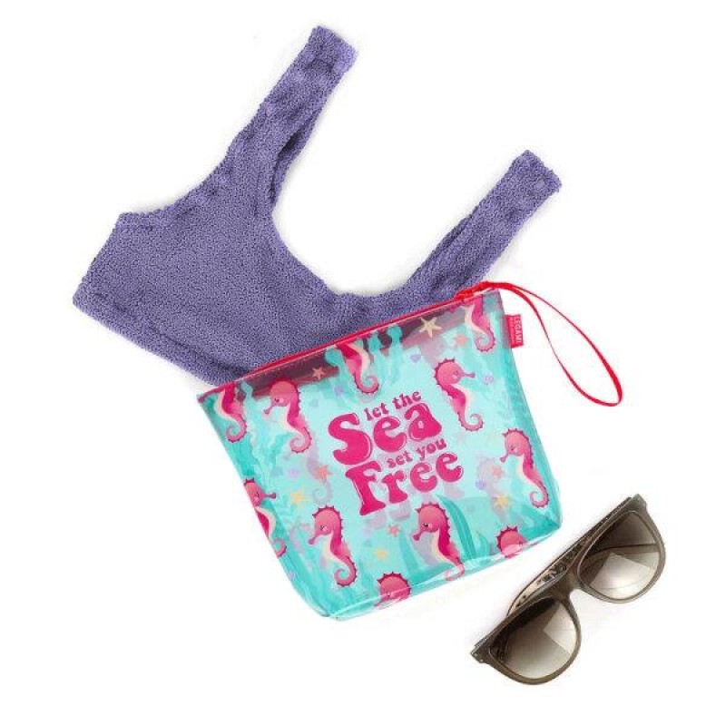 Legami’s Beach Pouch - Seahorse