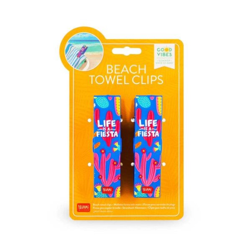 Legami Set of 2 Beach Towel Clip