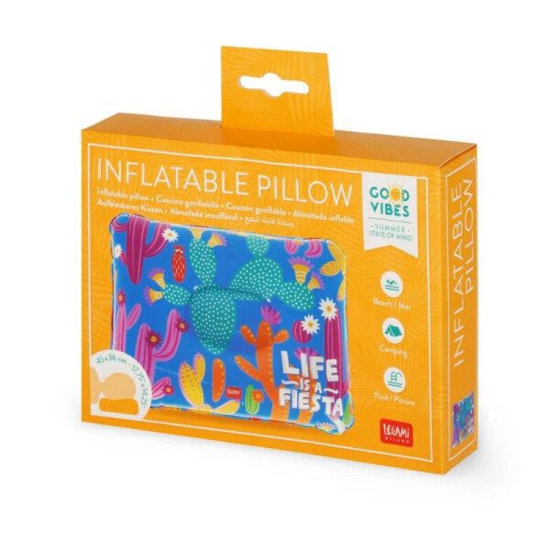 Legami Inflatable Pillow - Cactus