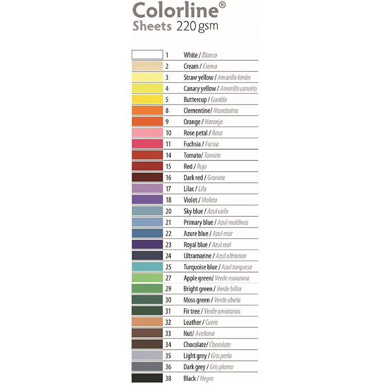 Canson Colorline 220g 50x70cm 01 White