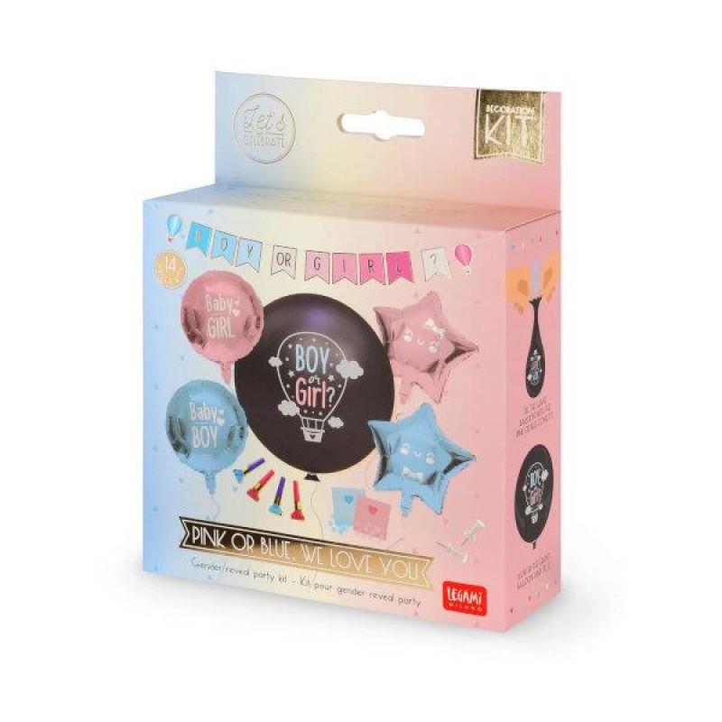 Legami Gender Reveal Party Kit