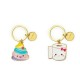 Legami Enamel Key Chain Set of two