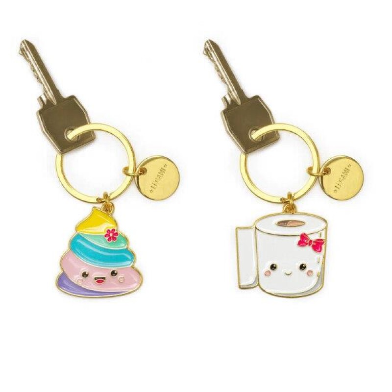 Legami Enamel Key Chain Set of two