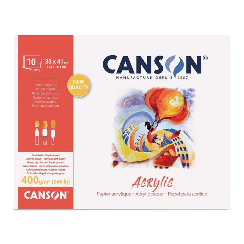 Canson Μπλοκ για Ακρυλικό 400g 33x41cm 10φ