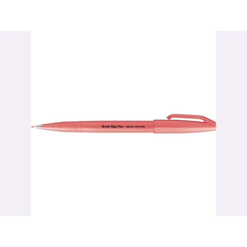 Touch Brush Sign Pen Fluo Red