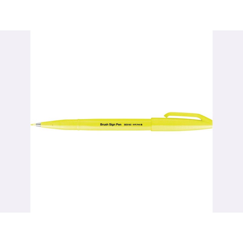 Touch Brush Sign Pen Fluo Yellow