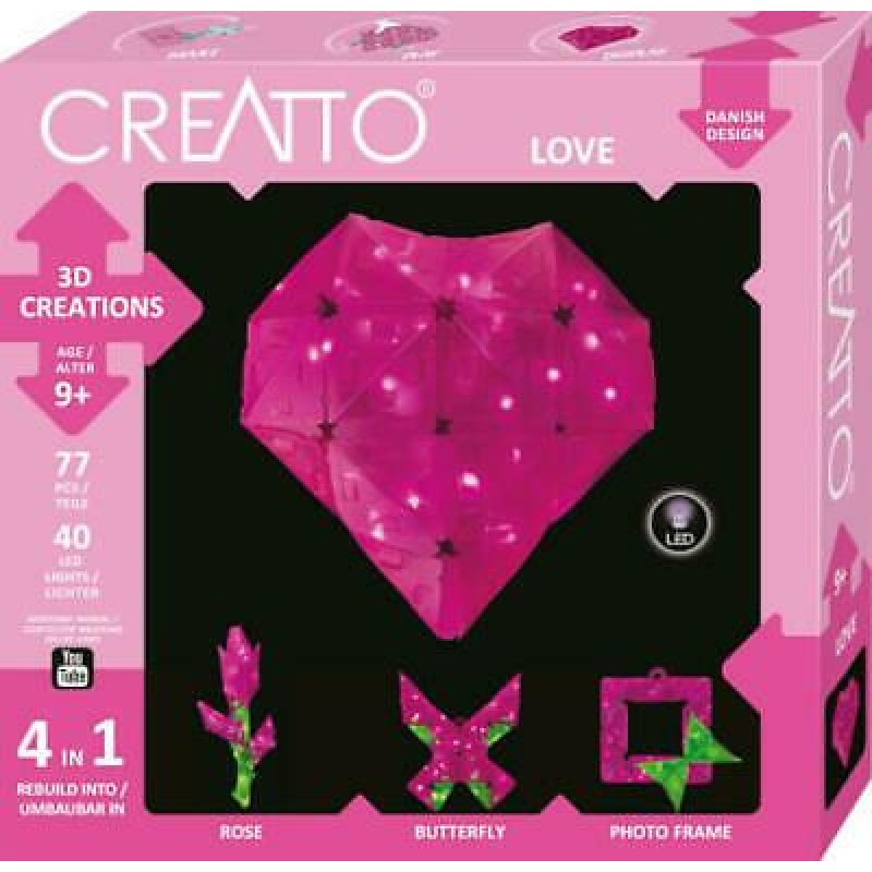 Creatto Σετ Κατασκευής Love με 40 φωτάκια LED