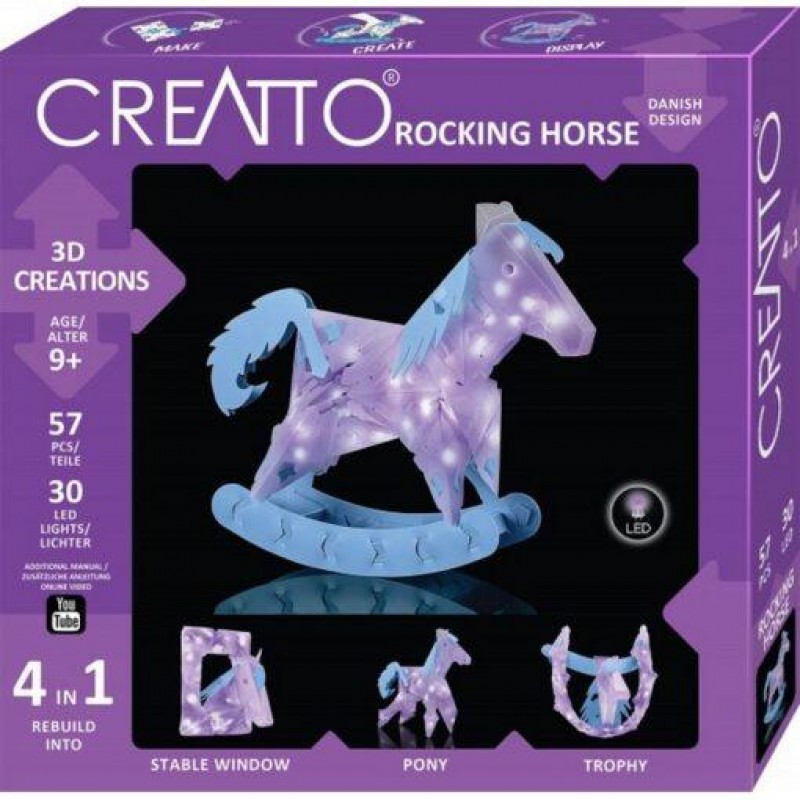 Creatto Σετ Κατασκευής Rock Horse με 30 φωτάκια LED