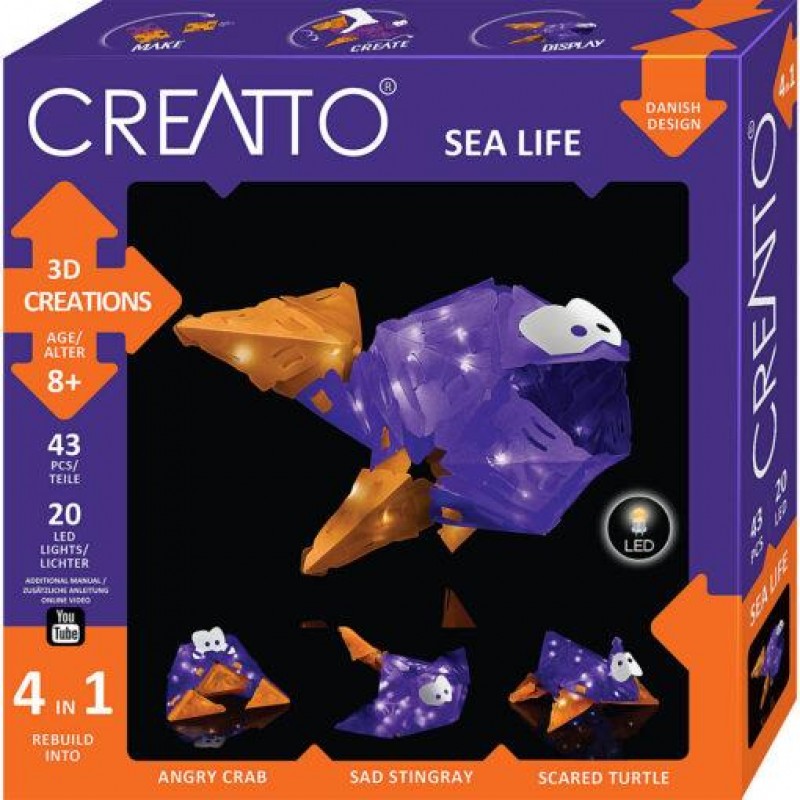 Creatto Σετ Κατασκευής Sea Life με 20 φωτάκια LED