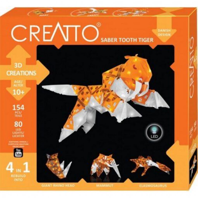 Creatto Σετ Κατασκευής Sabre Tiger με 80 φωτάκια LED